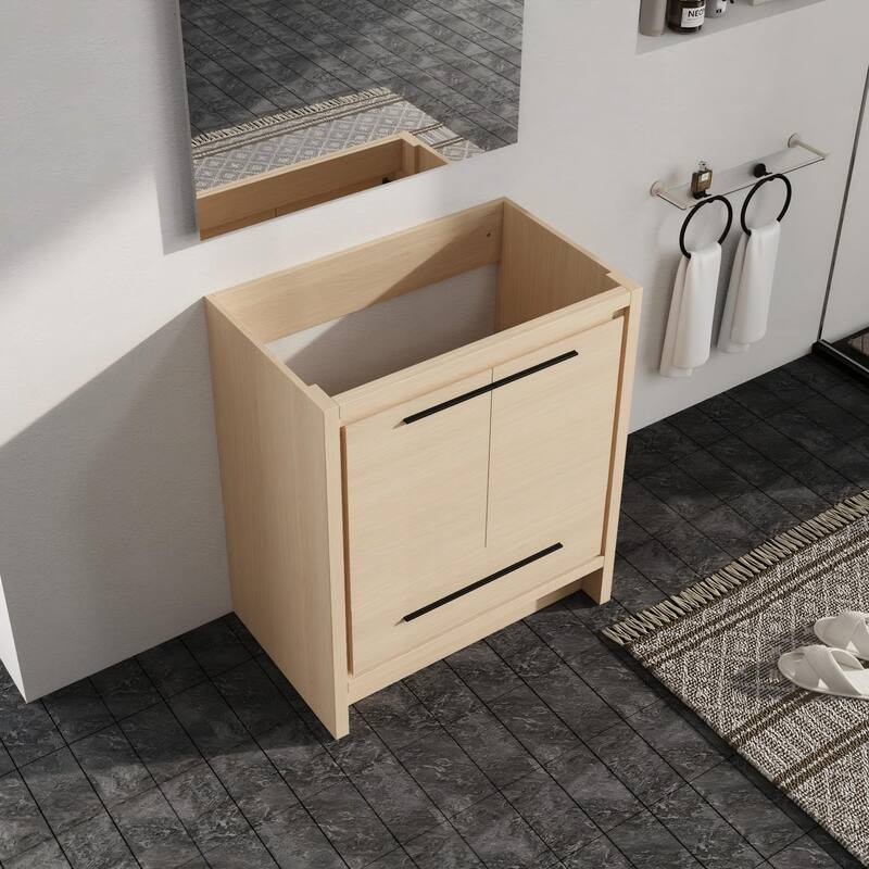 Malwee 24"/30"/36"/48"/60" Bathroom Vanity Without Sink, FreeStanding Vanity Cabinet with Soft Close Door and Drawer