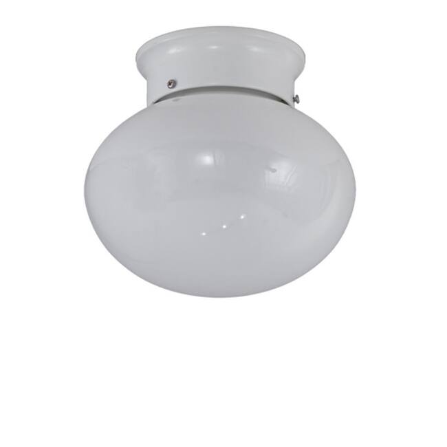 Meyda Tiffany 214386 Bola 8" Wide Semi-Flush Ceiling Fixture with Milk