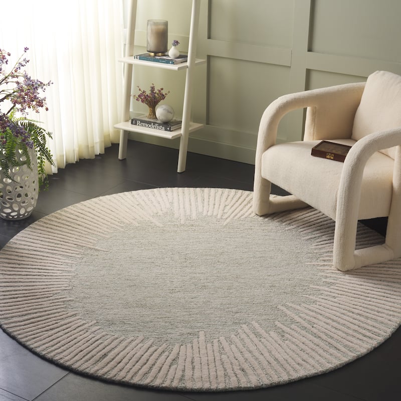 SAFAVIEH Handmade Abstract Sofoula Modern Wool Rug