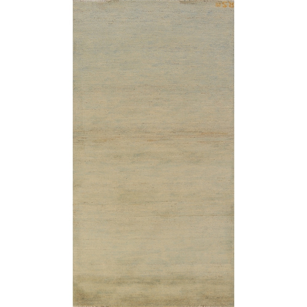 Gabbeh Oriental Runner Rug Hand-Knotted Multi-Color Wool Carpet - 2'10" x 6'7"