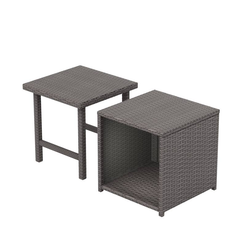 Merrick Wicker Rattan Table (Set of 2)