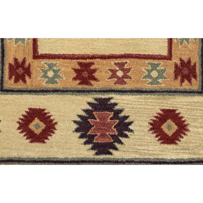 Alora Decor Ryder Hand-tufted Southwestern Wool Rug.