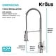 preview thumbnail 112 of 139, Kraus Britt Commercial 3-Function 1-Handle Pulldown Kitchen Faucet