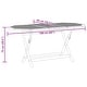 preview thumbnail 6 of 5, vidaXL Folding Patio Table 63"x33.5"x29.5" Solid Eucalyptus Wood