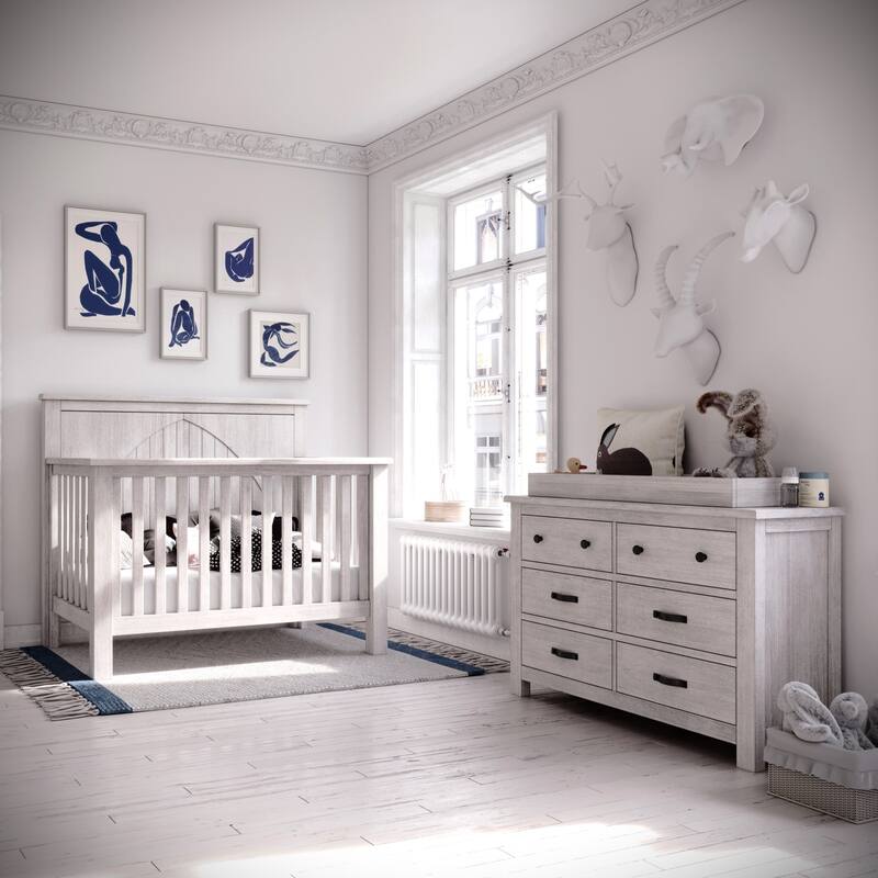 Milk Street Relic Winchester Crib - White