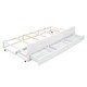 preview thumbnail 10 of 14, Full Size Platform Bed with Multi-functional Headboard, USB Ports, Twin Trundle, and 3 Storage Drawers