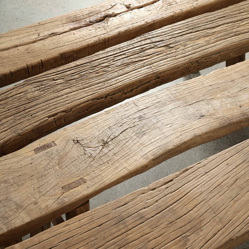 Vintage Noodle Bench Weathered Natural (size and finish vary)