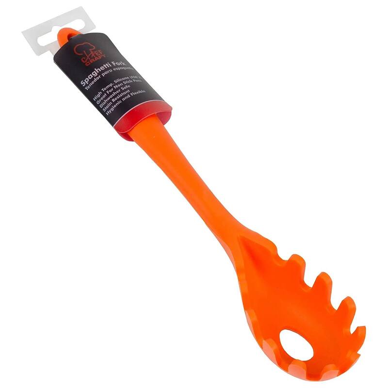 Chef Craft 11.5" Premium Heat Resistant Silicone Spaghetti Server / Pasta Fork