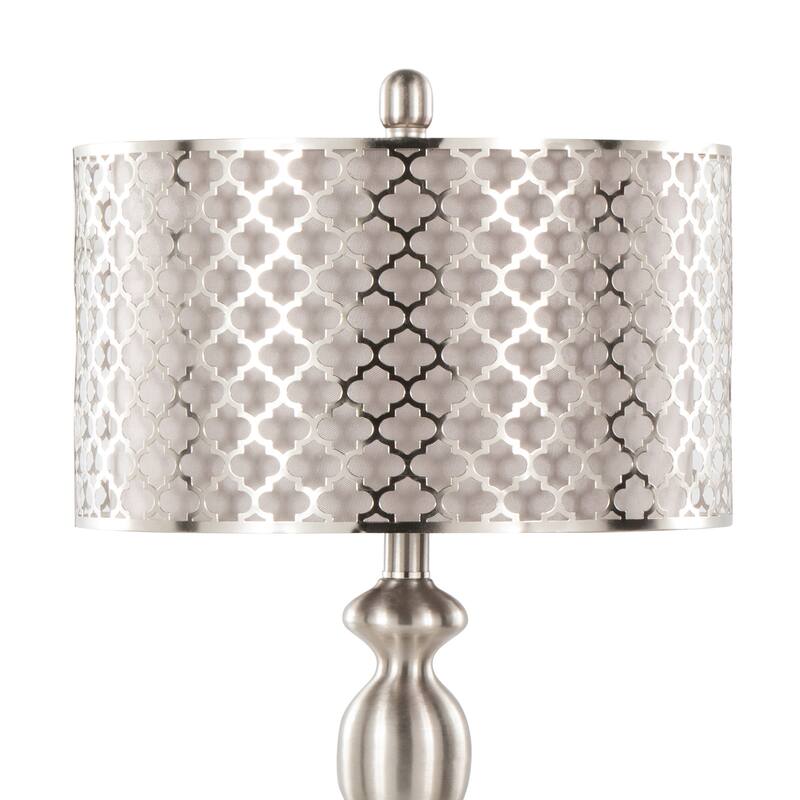 Ashland 27" Metal Table Lamp with Laser Cut Detail (Set of 2) - 27