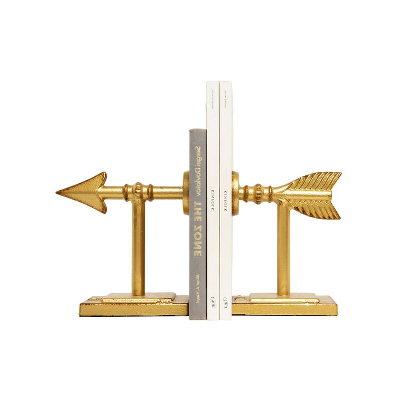Arrow Shaped Cast Iron Bookends