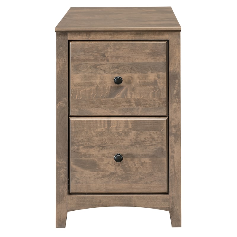 Arch+Haven Solid Wood 2-Drawer Vertical Filing Cabinet