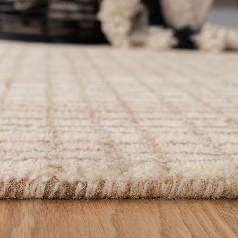 SAFAVIEH Handmade Himalaya Layered Faux Bois Modern Wool Rug