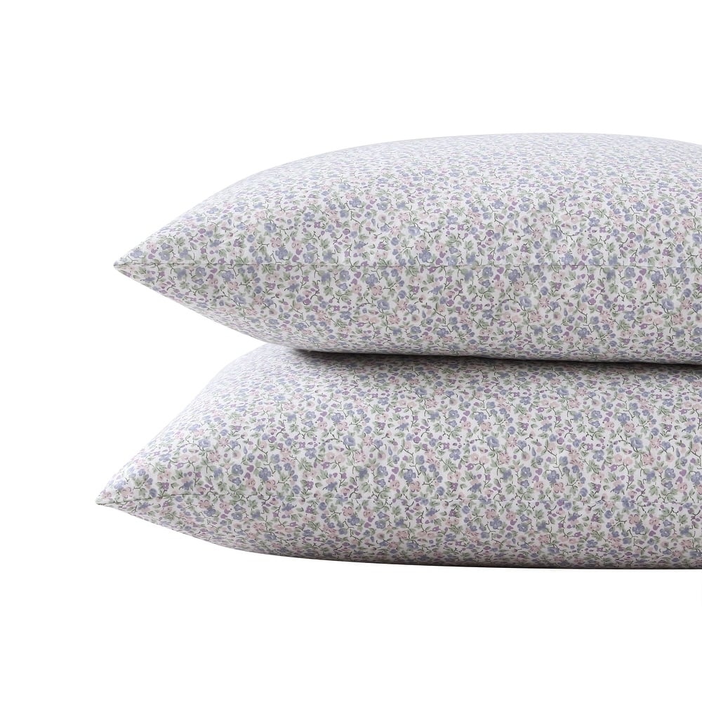 Laura Ashley Printed Cotton Percale Sheet Set