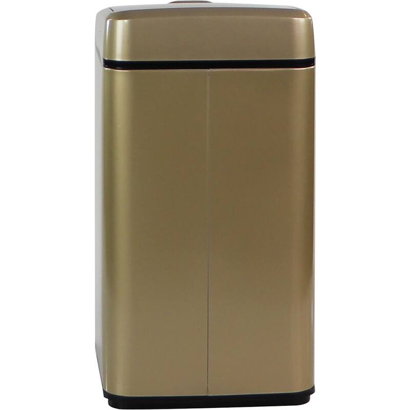Hanover 9-Liter / 2.3-Gallon Trash Can with Sensor Lid in Gold