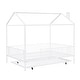 preview thumbnail 14 of 14, House-Shaped Metal Full Size House Bed with Fence and Twin Trundle