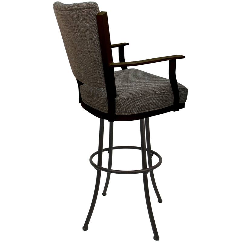 Swivel Extra Tall 34" (35") Metal Bar Stool Montana on Noam Base - 34" Seat