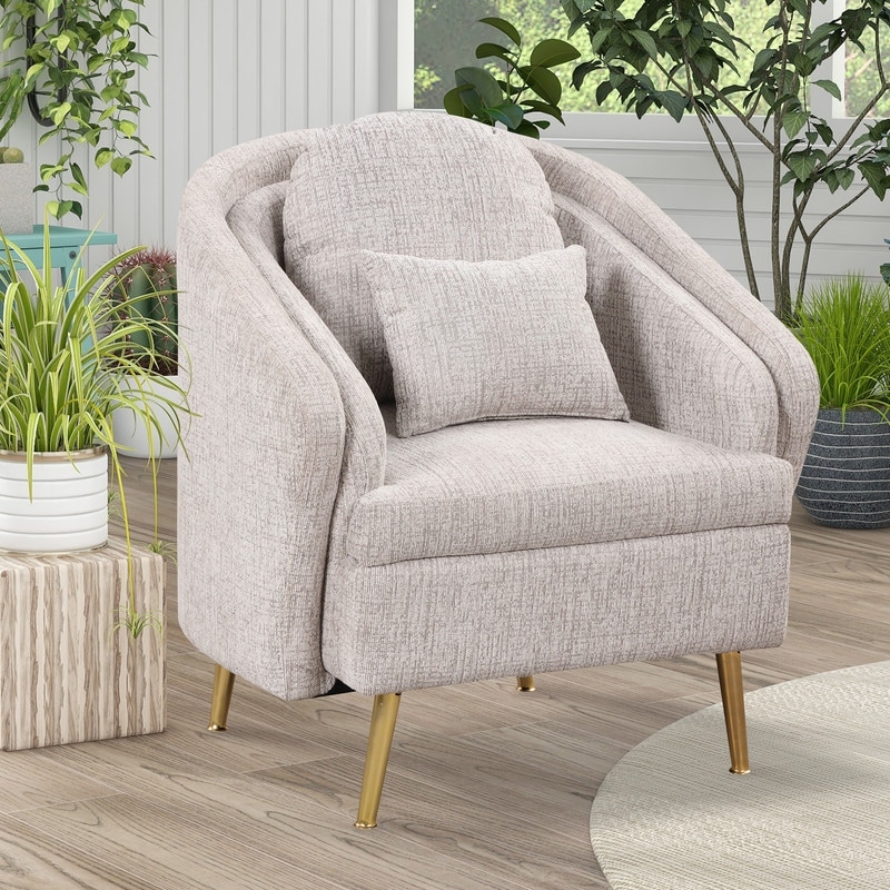 Accent chair light grey 2025