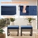 preview thumbnail 7 of 19, Cozywor 2-Piece Wicker Outdoor Patio Ottoman with Steel Frame and Cushions