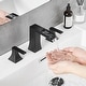 preview thumbnail 4 of 34, Double Handle Three-Hole Bath Waterfall Faucet with Drain