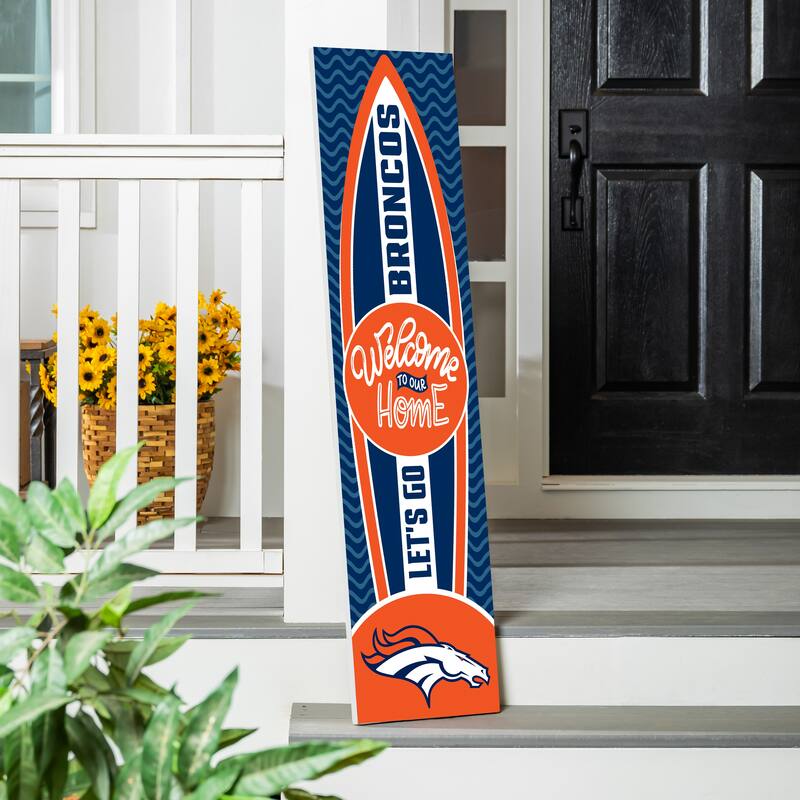 47" Porch Leaner Welcome Wall Sign, Denver Broncos - Multi