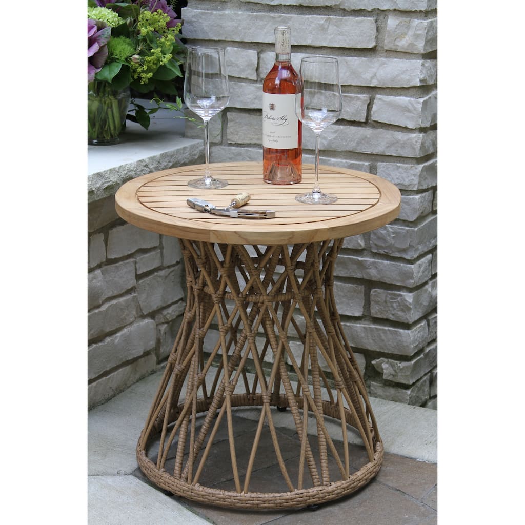 Samera Teak & Bohemian Accent Table