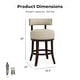 preview thumbnail 30 of 32, Furniture of America Fendeson Transitional Nailhead Swivel Barstool (Set of 2)