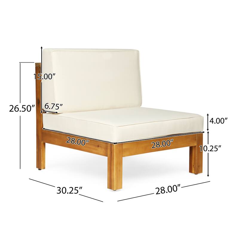 Brava 7-Seater Wood Sectional Sofa Set by Christopher Knight Home