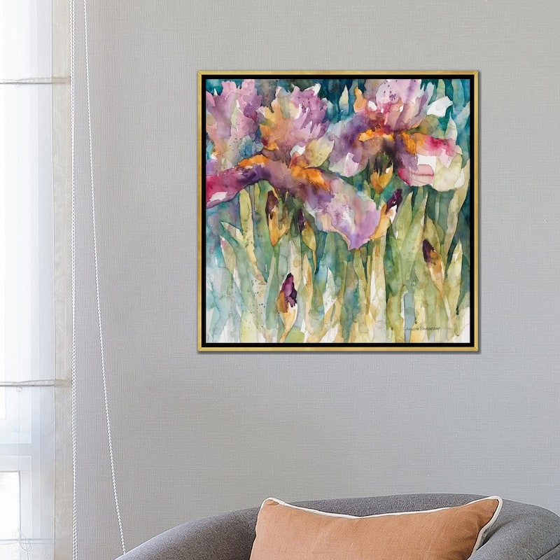 iCanvas "Siberian Iris" by Annelein Beukenkamp Framed Canvas Print