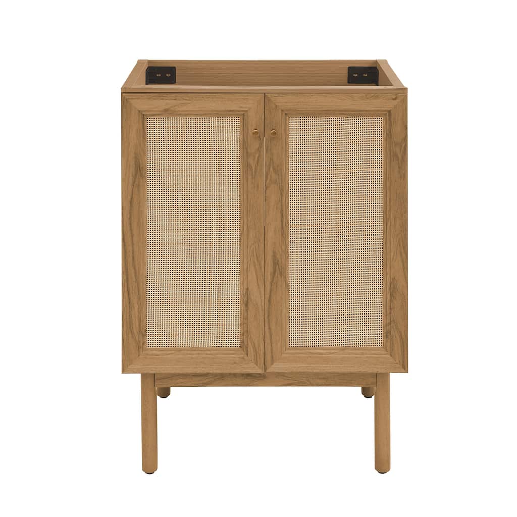 Swiss Madison Chaux 24" Freestanding Bathroom Vanity Cabinet without Top in Golden Oak