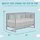 preview thumbnail 3 of 3, Dream On Me Arlo 5-In-1 Convertible crib - Pebble Grey