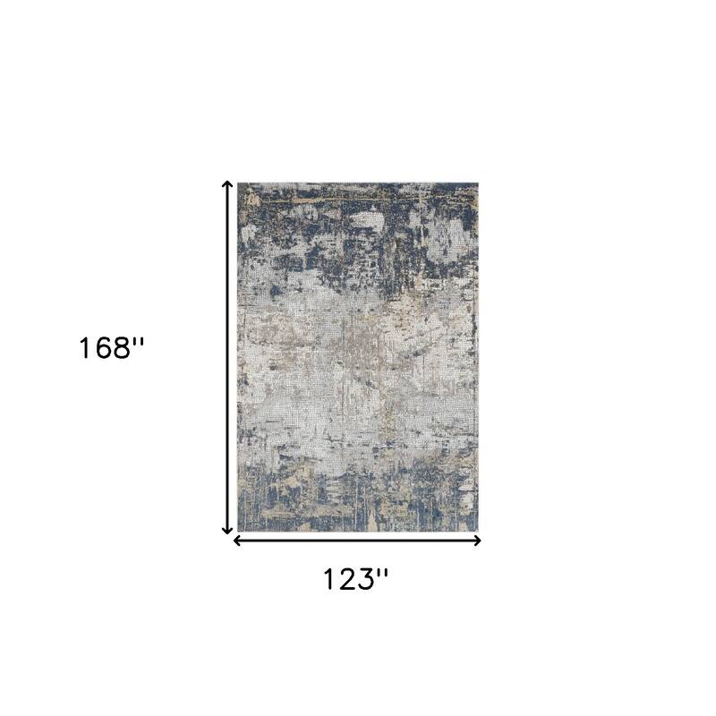HomeRoots Abstract Contemporary Rectangle Area Rug
