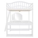 preview thumbnail 42 of 43, Full Wooden Loft Bed with U-shaped Desk, Storage Compartments & Tri-fold Mirror, Space-Saving for Bedroom or Guest Room, Grey