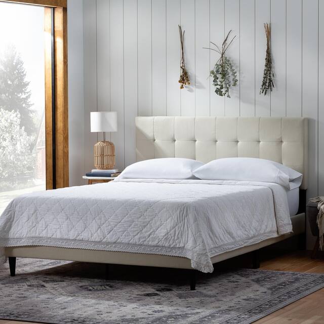 Brookside Tara Square Tufted Upholstered Platform Bed