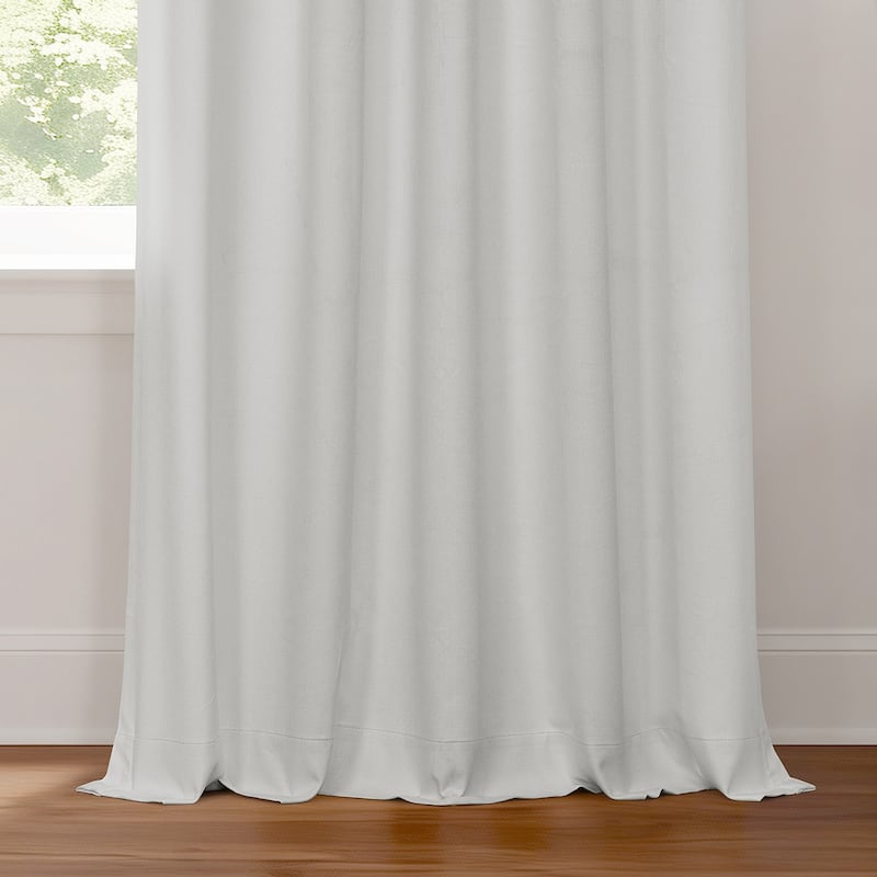 Exclusive Fabrics Performance Linen Luxury Blackout Curtains (1 Panel) - Thermal Insulation, Elegant Blackout Drapery