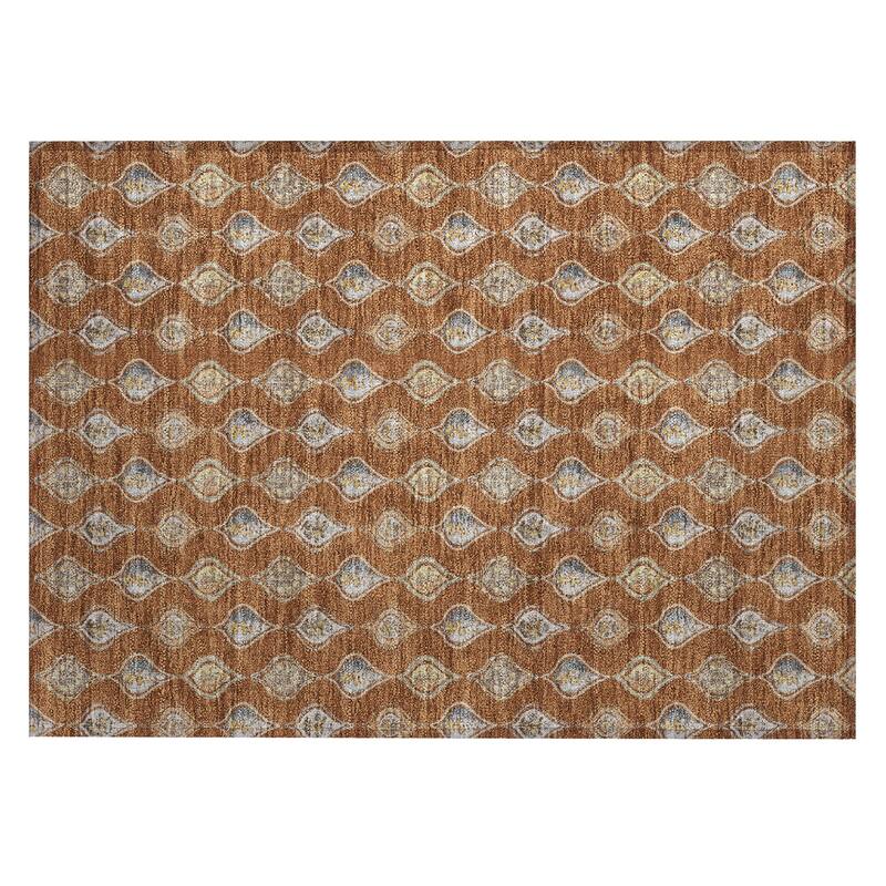Machine Washable Indoor/ Outdoor Casual Greenwood Chantille Rug