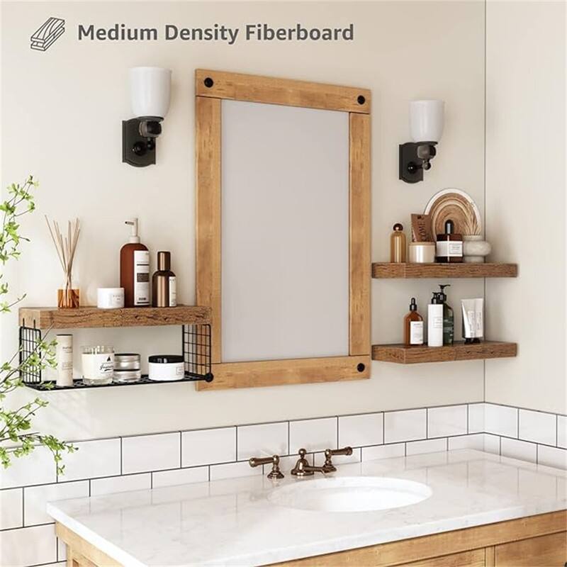 Toilet Paper Holder Small 16 inch Set of 3 - 6.7"D x 15.7"W x 1.5"H