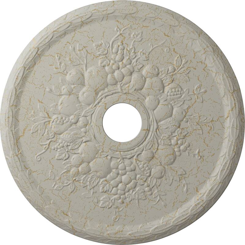 22 5/8"OD x 3 5/8"ID x 5/8"P Grape Ceiling Medallion