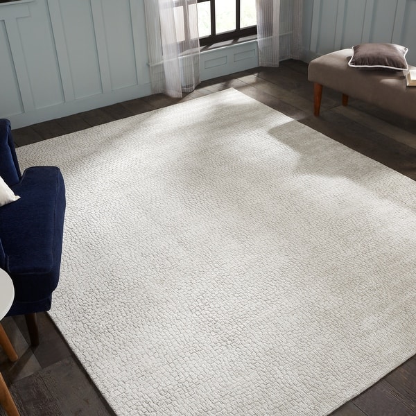 Handmade Mosaic Handloomed Solid Color Area Rug On Sale Bed Bath