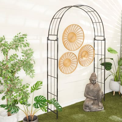 Black or White Contemporary Garden Arbor