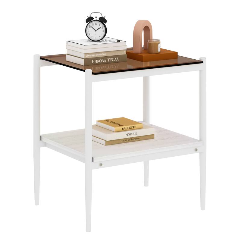 Coffee Table and End tables Set of 3 Tempered Glass - N/A