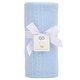 preview thumbnail 14 of 12, Pink Knit Blanket Light Blue