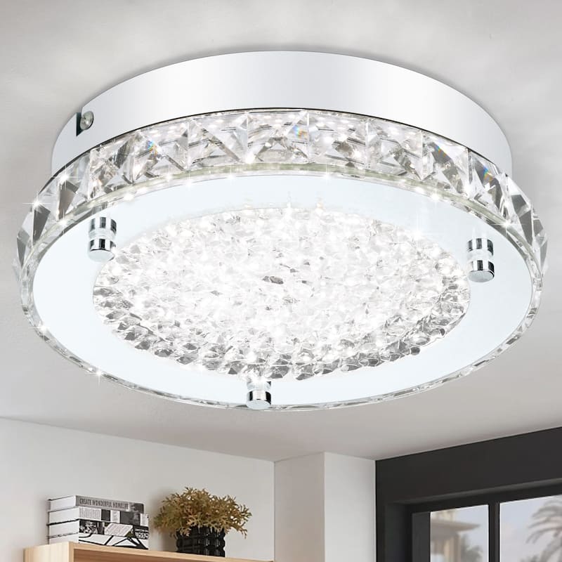LED Crystal Ceiling Light LED Flush Mount Ceiling Light 3000K/4000K/5000K