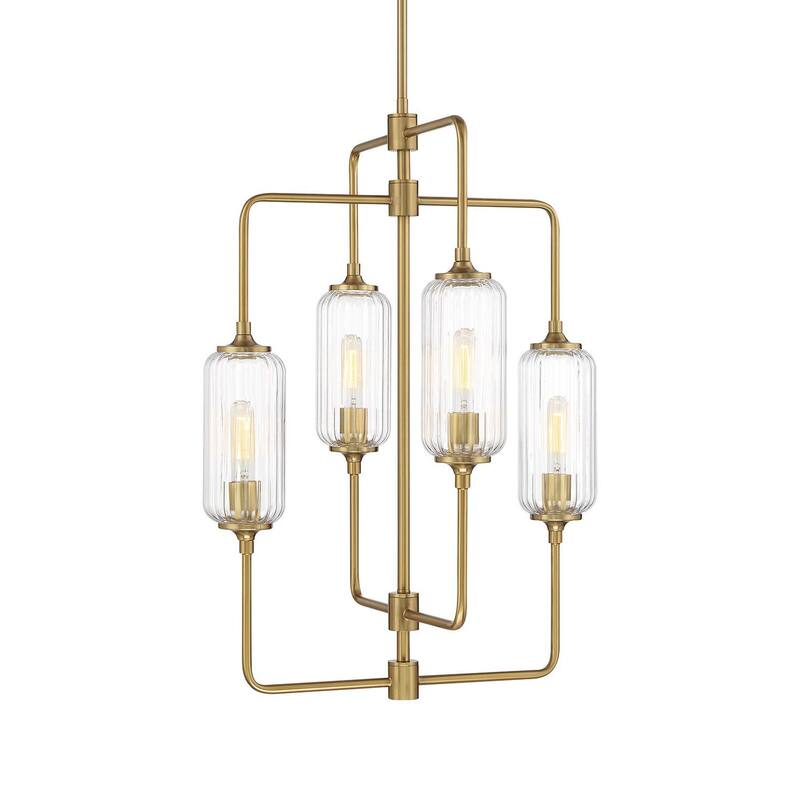 Savoy House 1-3023-4 Holton 4 Light 20" Wide Chandelier - Warm Brass