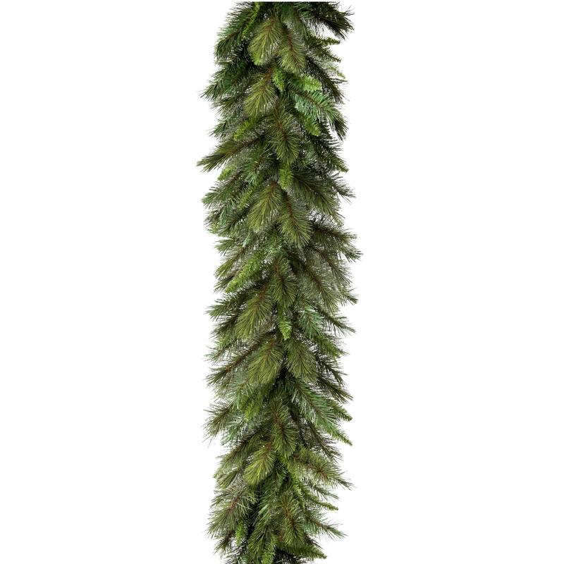 9' X 12" Deluxe Belgium Garland,230 Branch Tips - Natural Green - 9'L x 12"W