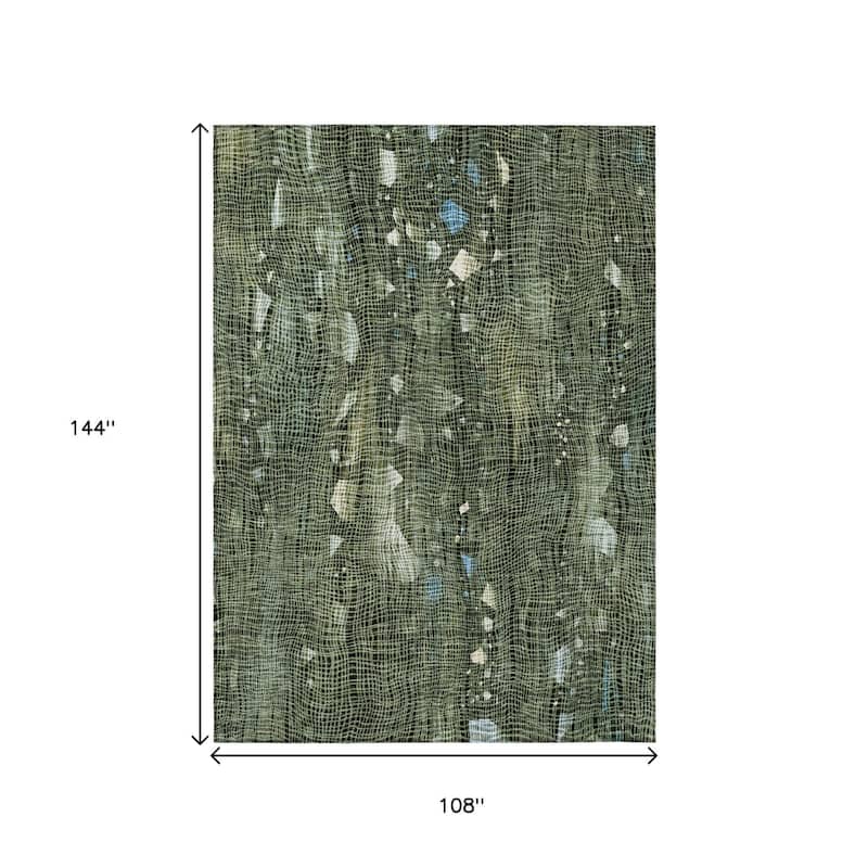 HomeRoots Abstract Transitional Rectangle Outdoor Rug