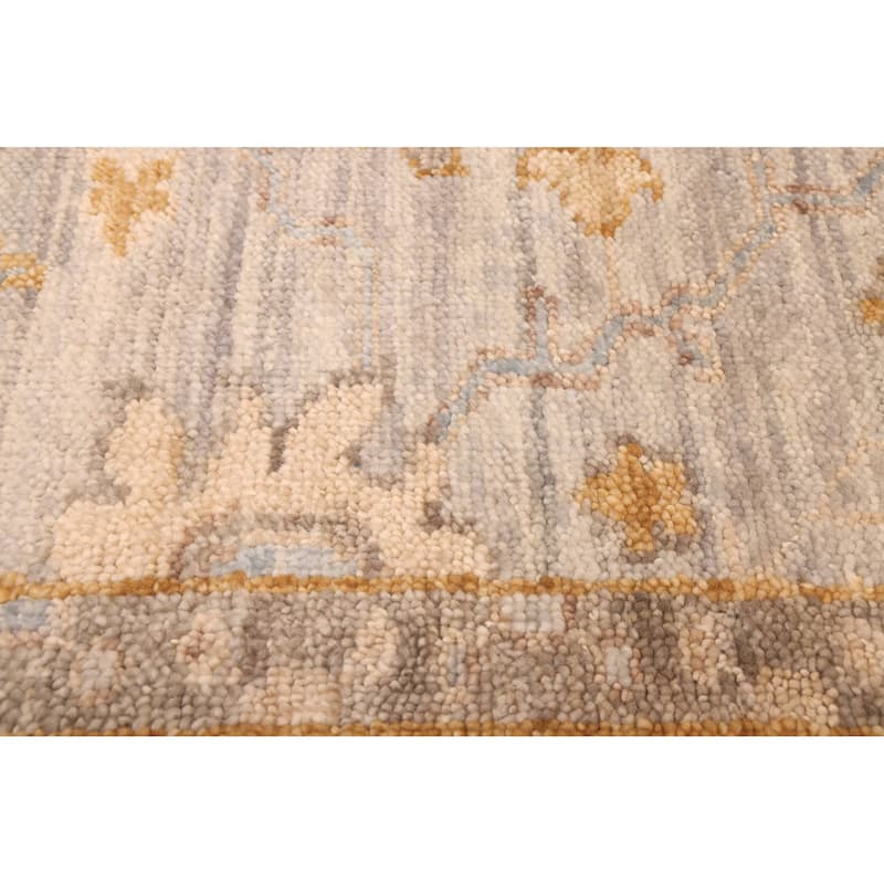 ECARPETGALLERY Hand-knotted Jules Serapi Light Grey Wool Rug - 8'9 x 12'2