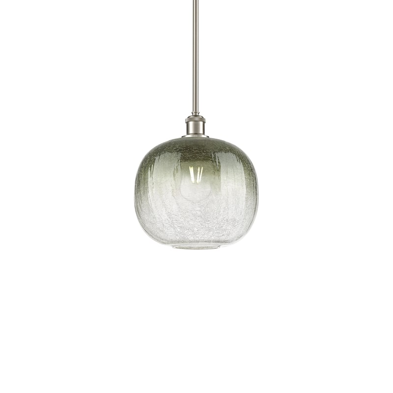 Innovations Lighting 516-1S-12-11 Brookhaven Sphere Pendant Brookhaven - Brushed Satin Nickel / Slate