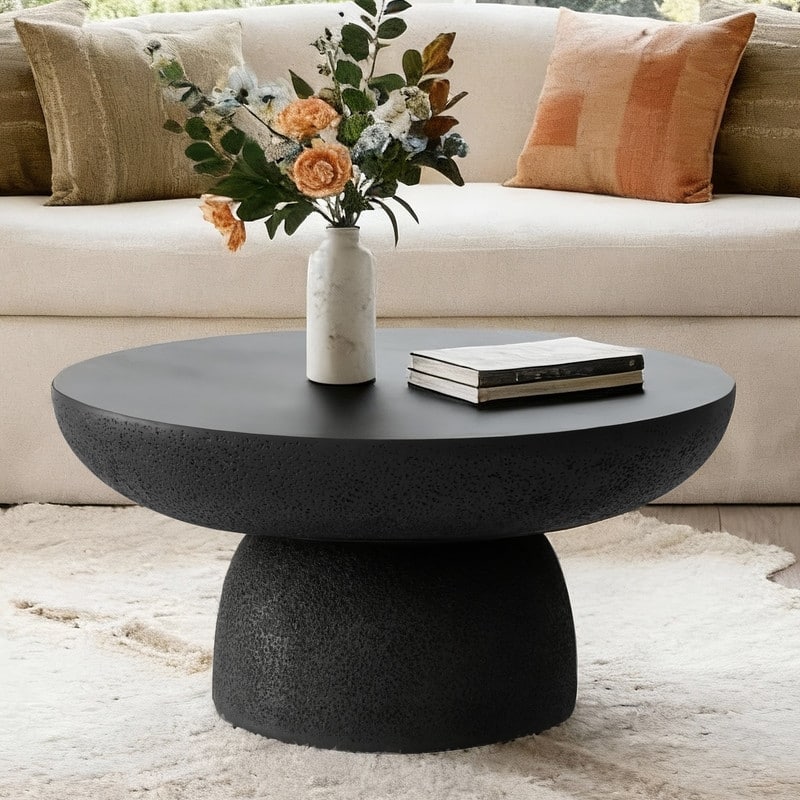 Round Coffee Table - Black