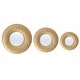 preview thumbnail 5 of 13, 3-Piece Gold Metal Round Wall Mirror Set - 22.25" Diameter x 2.36" D