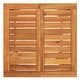 preview thumbnail 43 of 46, vidaXL 5 Piece Patio Bar Set Gray Solid Wood Acacia and Poly Rattan - 23.6" x 23.6" x 41.3"